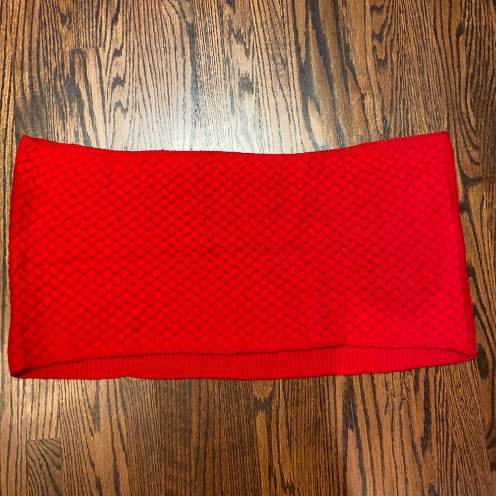 Cozy Red Infinity Scarf